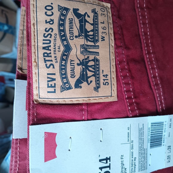 Levi's Red Jeans - Picture 2 of 3